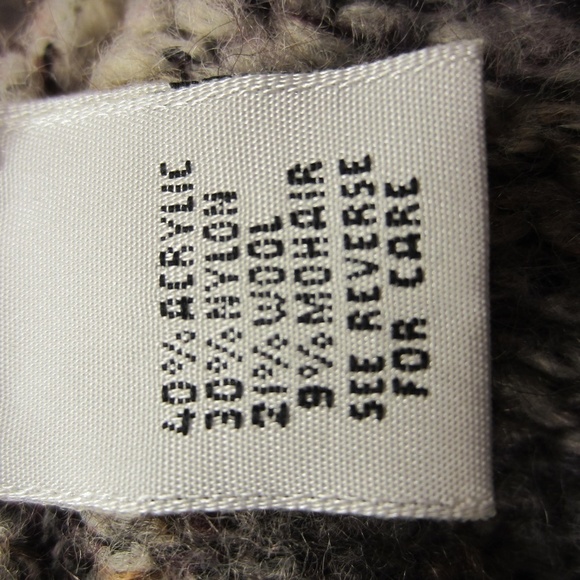 Talbots Cardigan Open Front Womens M Wool Mohair Blend Ombré Knit Italy Made - Picture 8 of 13